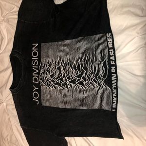 Brandy Melville joy division cropped tee